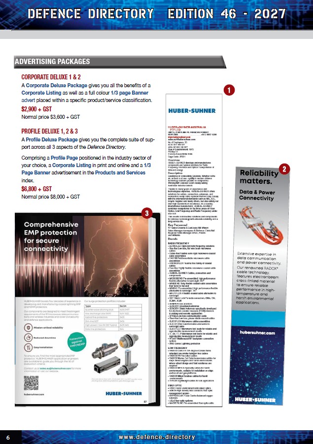 Australian & New Zealand Defence Directory Media Kit Page 6
