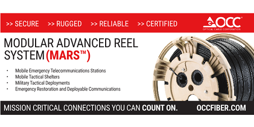 OCC's Modular Advanced Reel System (MARS™), the industry's first  lightweight cable deployment reel system