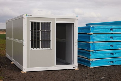 Expanda Box,deployable, relief shelter